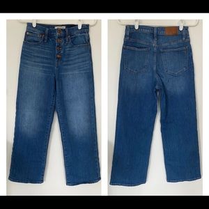 Madewell Slim Wide-leg Crop Jeans size 25